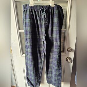 Pierre Cardin Blue and Green Plaid Joggers